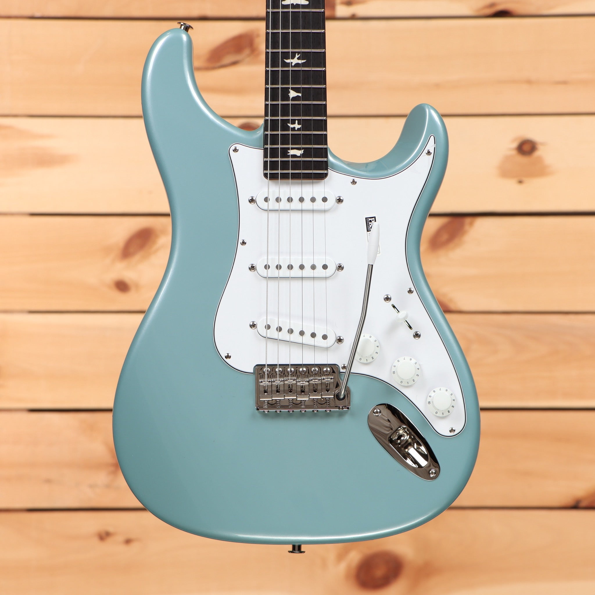 Paul Reed Smith Silver Sky Rosewood electric guitar Polar Blue with white pickguard