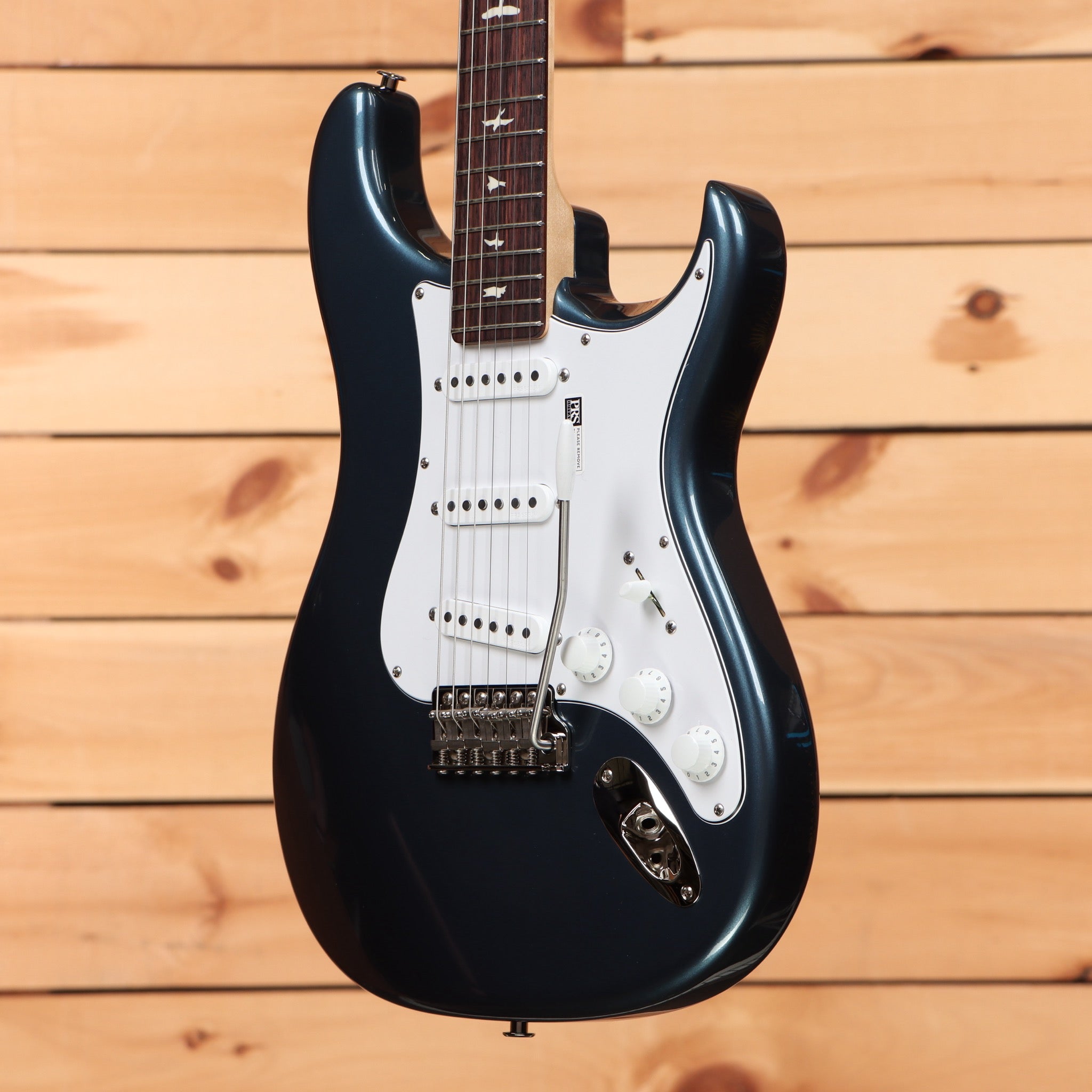 Paul Reed Smith Silver Sky electric guitar Dodgem Blue with white pickguard and rosewood fretboard