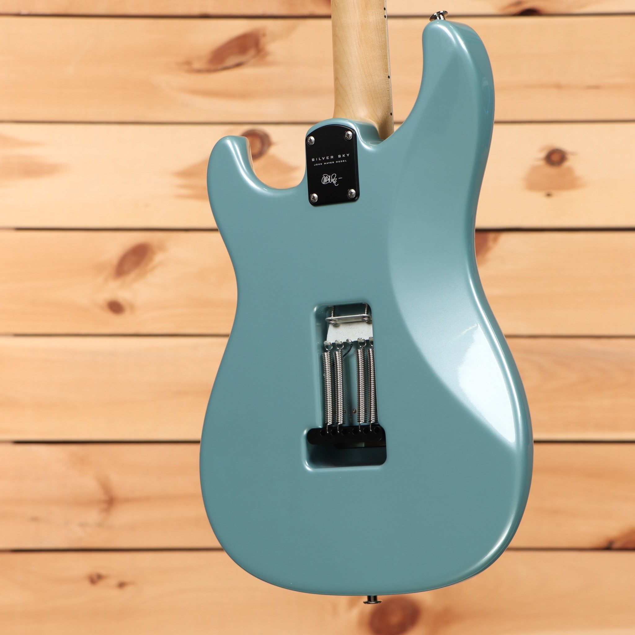 Paul Reed Smith Silver Sky Polar Blue electric guitar with maple neck and tremolo bridge