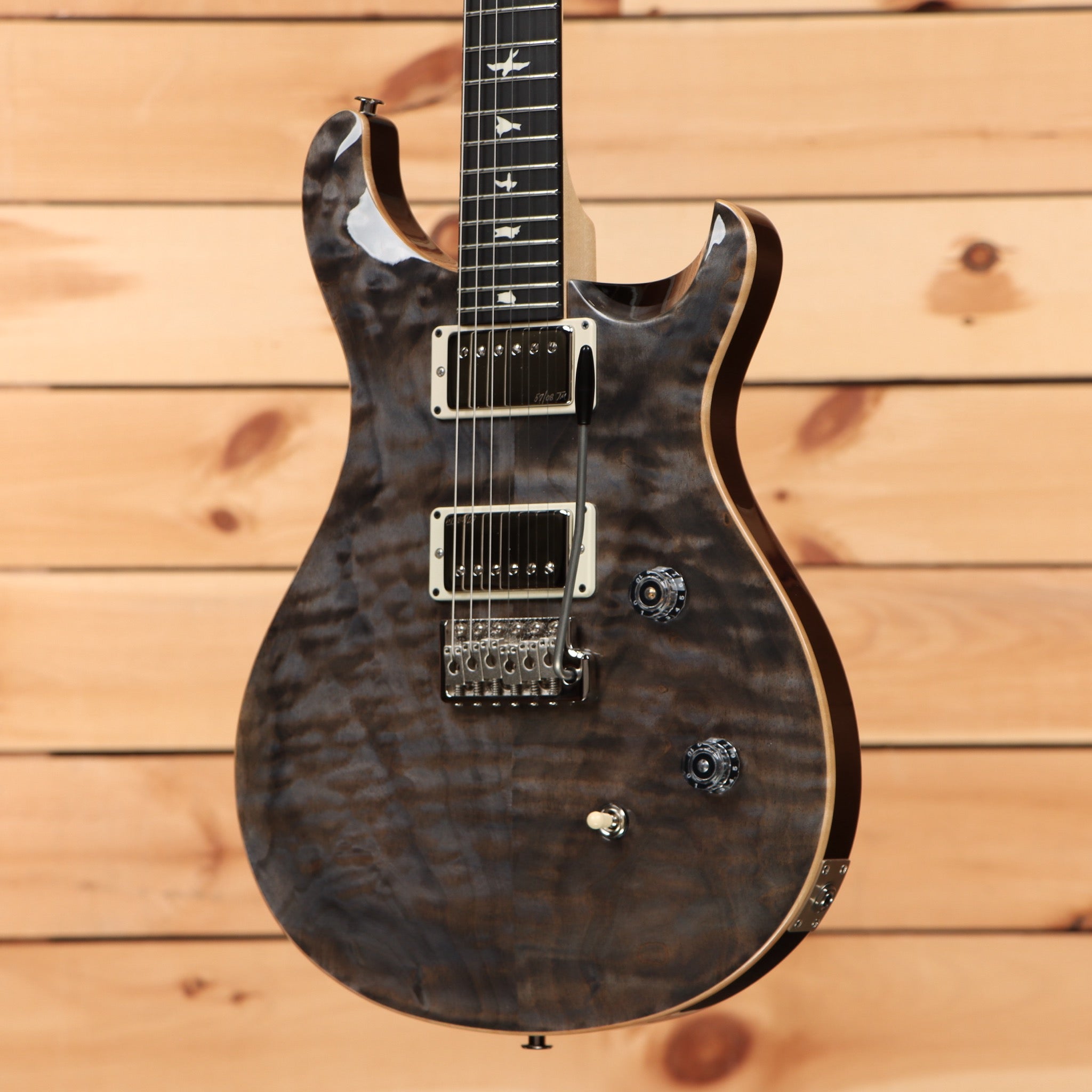 Paul Reed Smith Limited Righteous Run CE-24 electric guitar Faded Grey Black with dual humbuckers and tremolo bridge