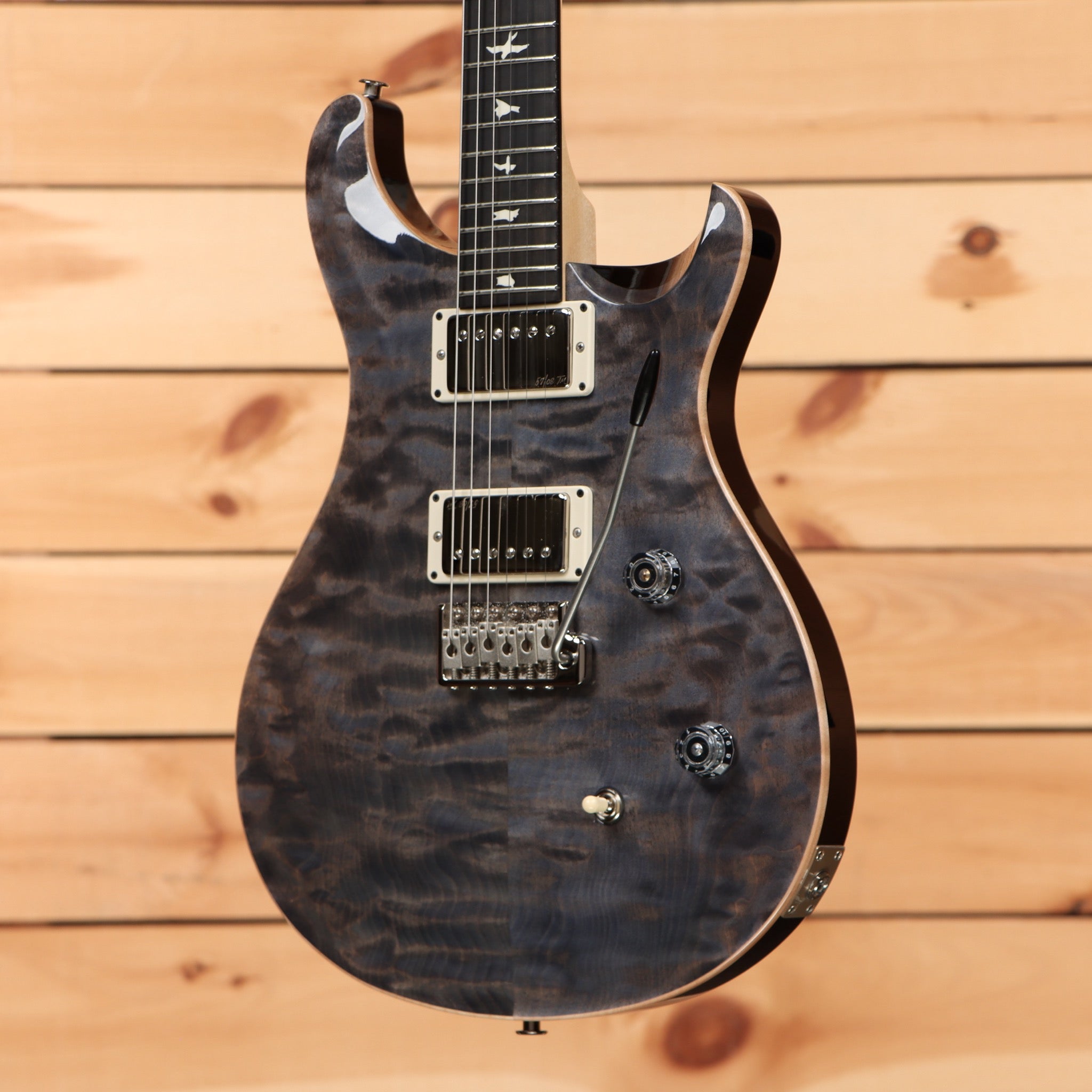 Paul Reed Smith Limited Righteous Run CE-24 electric guitar faded grey black with dual humbucker pickups