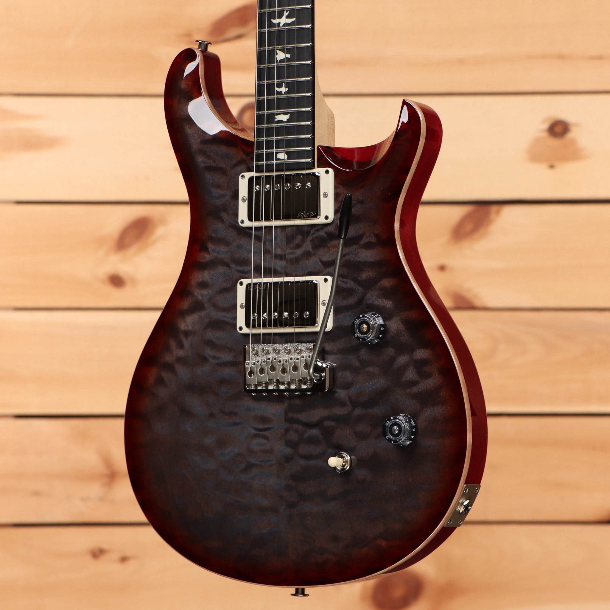 Paul Reed Smith Limited Righteous Run CE-24 electric guitar Faded Grey Black Cherry Burst with dual humbuckers