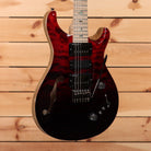 Paul Reed Smith Special semi-hollow electric guitar Fire Red to Grey Black Fade with dual humbuckers