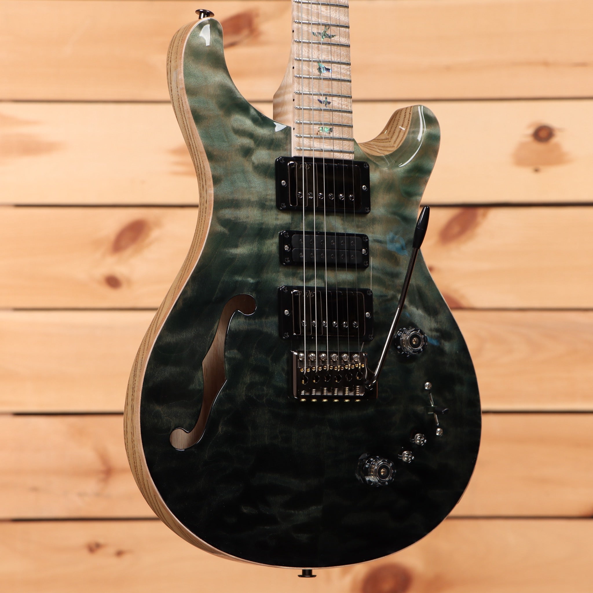 Paul Reed Smith Special 22 semi-hollow electric guitar Trampas Green Fade with humbucker pickups