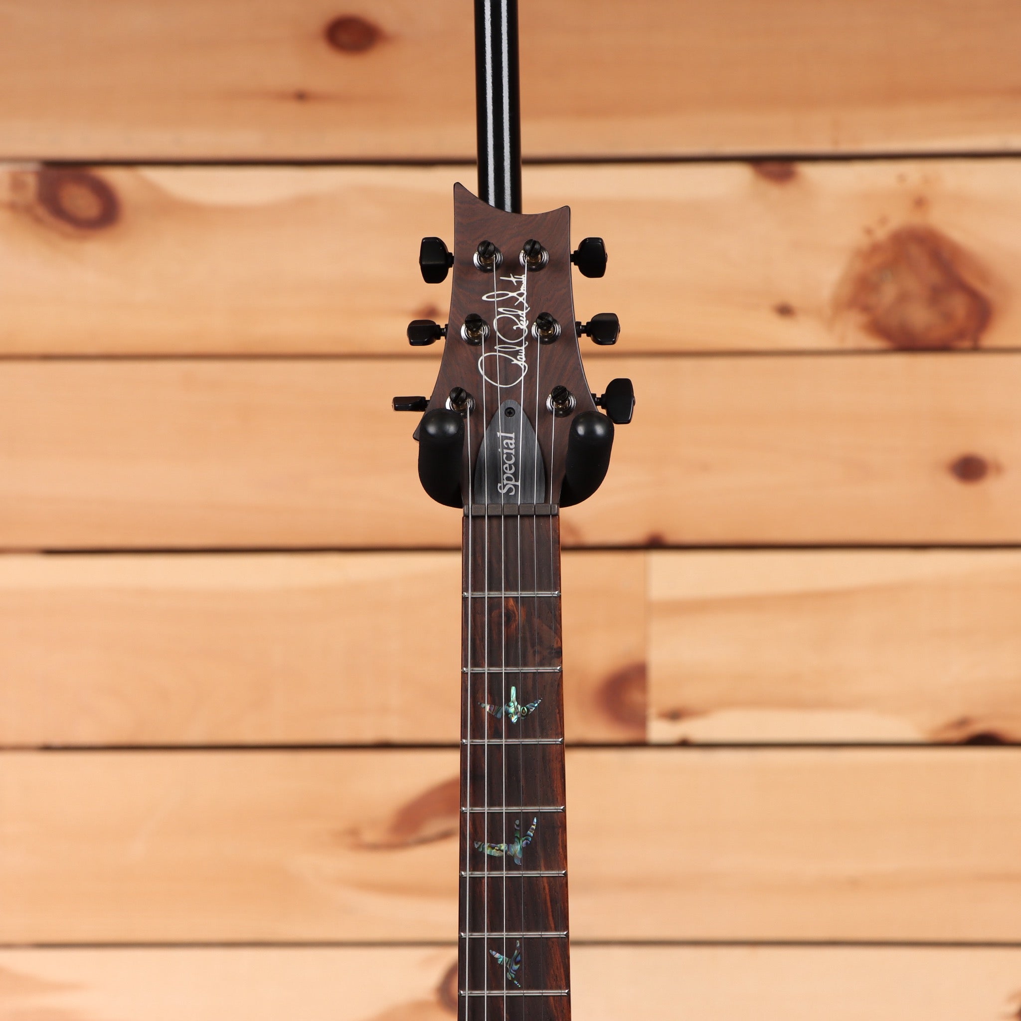 Paul Reed Smith Special semi-hollow electric guitar Charcoal Tricolor Burst with abalone fretboard inlays
