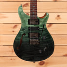 Paul Reed Smith Special semi-hollow electric guitar Trampas Green Fade with flamed maple top and f-hole cutaway