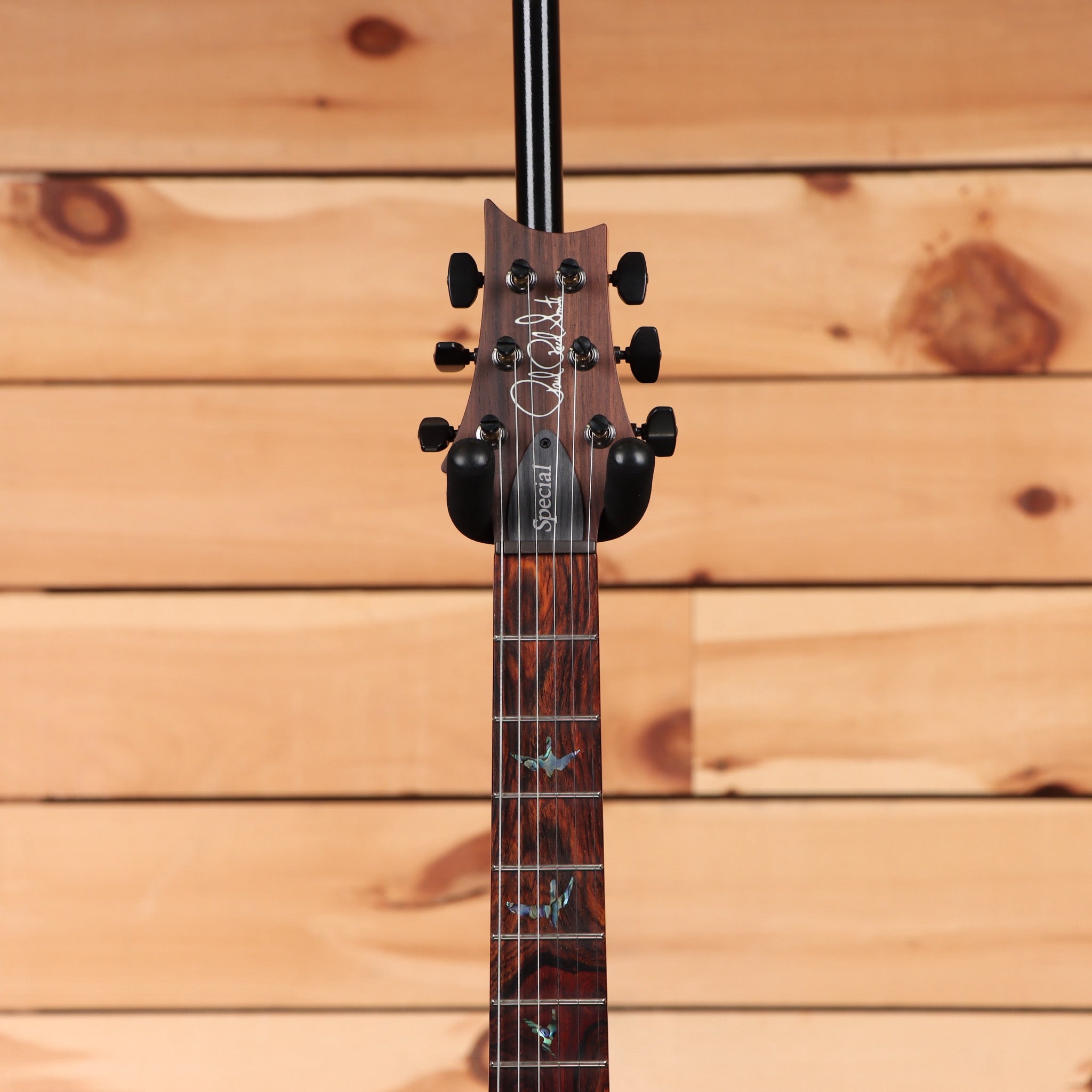 Paul Reed Smith Special semi-hollow electric guitar Trampas Green Fade with black hardware and rosewood fretboard
