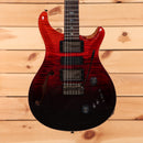 Paul Reed Smith Special Semi-Hollow electric guitar Fire Red to Grey Black fade with flamed maple top and humbucker pickups