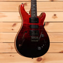 Paul Reed Smith Special Semi-Hollow electric guitar Fire Red to Grey Black Fade with flamed maple top and f-hole cutaway