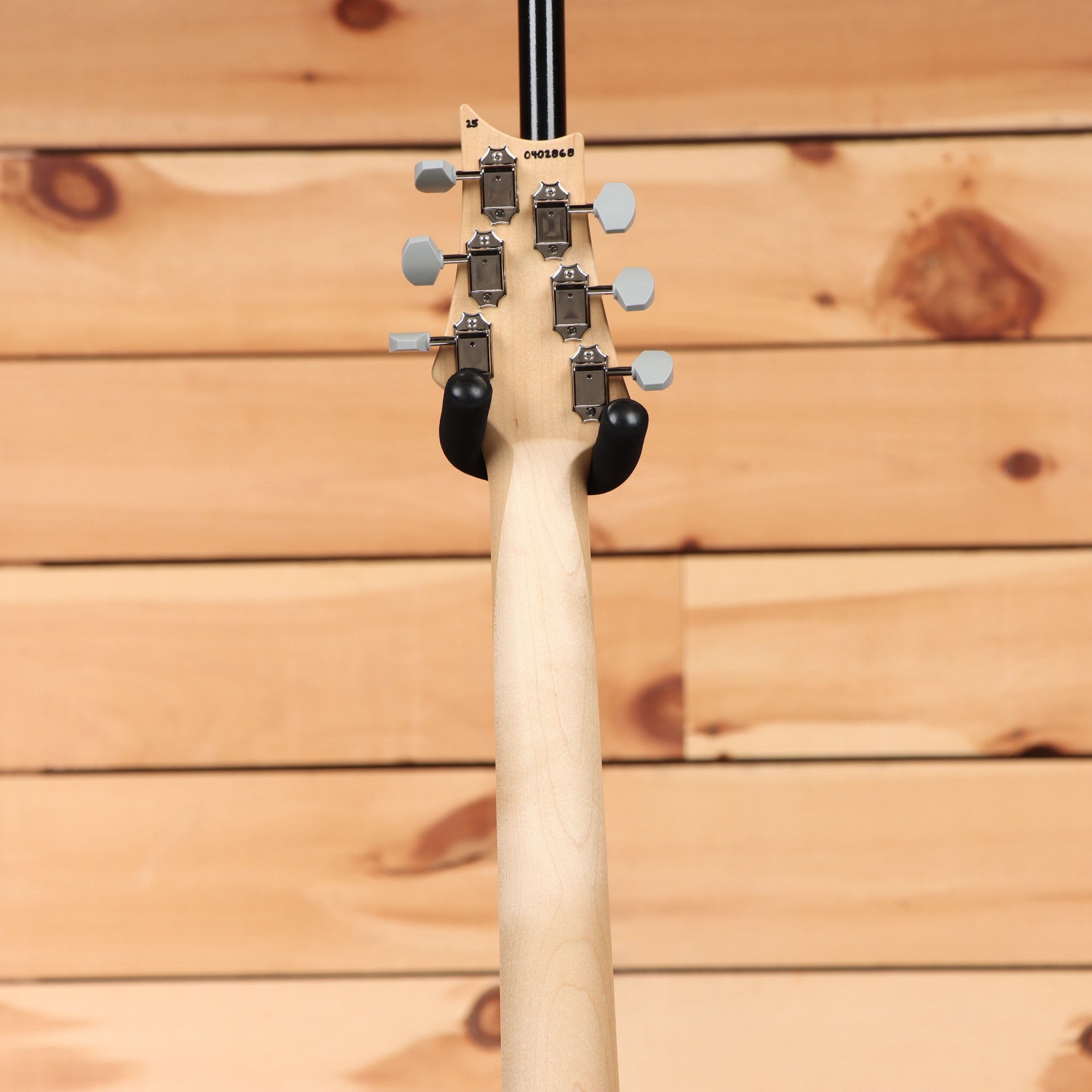 Paul Reed Smith Silver Sky frost maple electric guitar with bird inlay and hexagonal tuning pegs