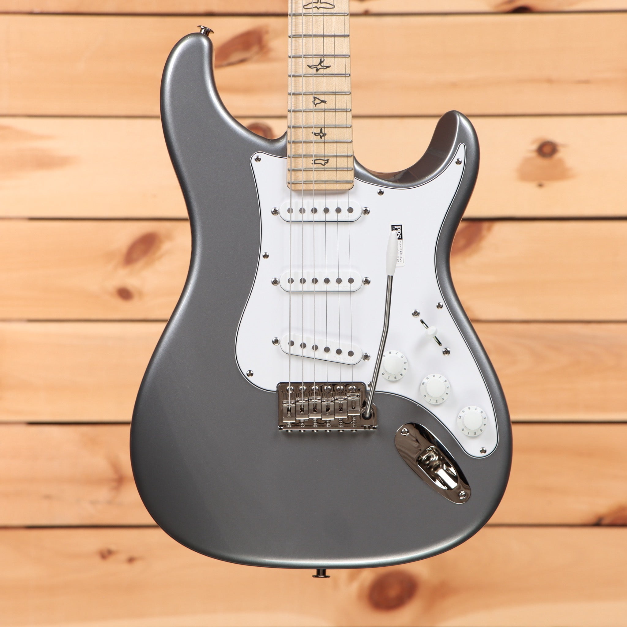 Paul Reed Smith Silver Sky maple electric guitar tungsten finish with white pickguard and single-coil pickups