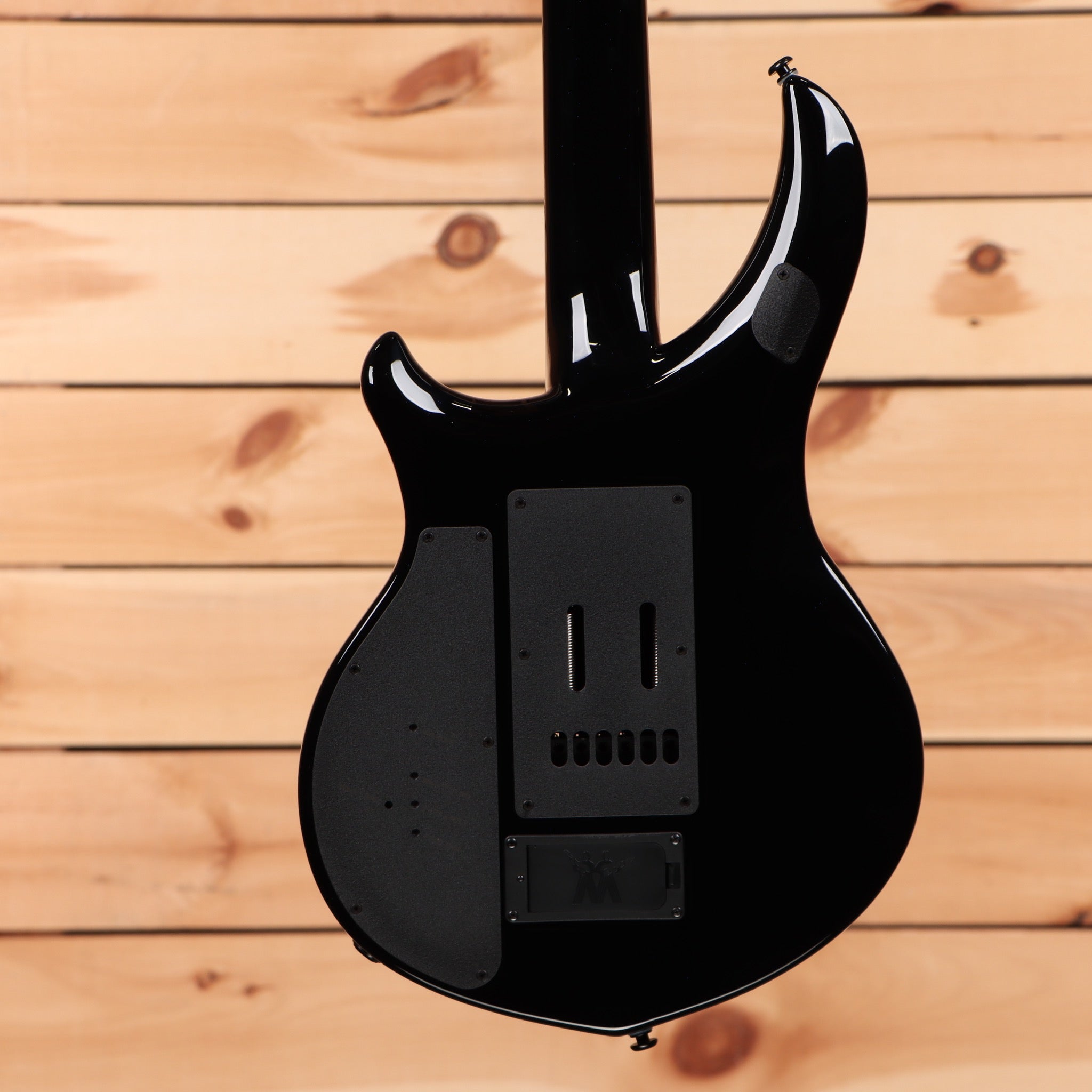 Ernie Ball Music Man Majesty 6 electric guitar Okelani Blue with humbucker pickups and contoured body