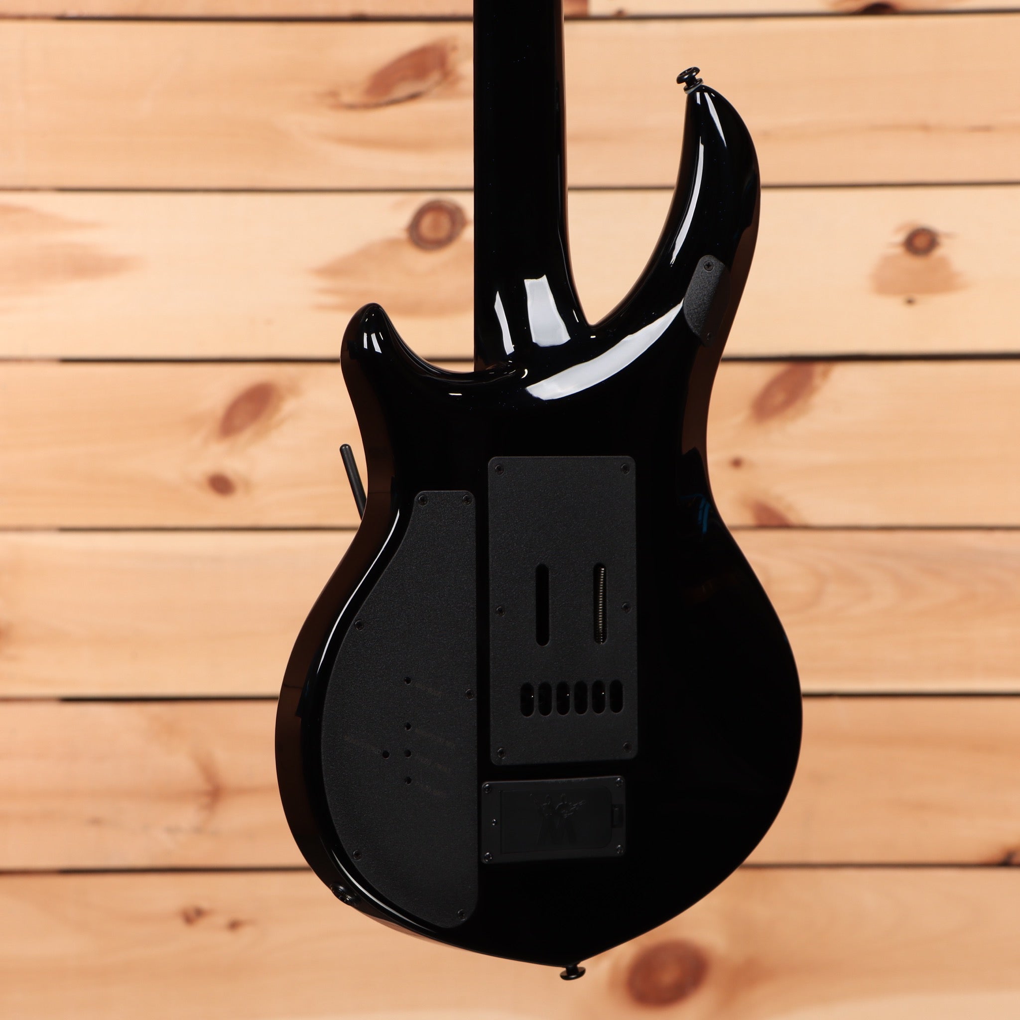 Ernie Ball Music Man Majesty 6 electric guitar Okelani Blue with humbucker pickups and contoured body