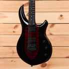 Ernie Ball Music Man Majesty 6 electric guitar Sanguine Red with flamed maple top and humbucker pickups
