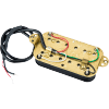 EVH Wolfgang bridge humbucking pickup black and white with gold-plated baseplate