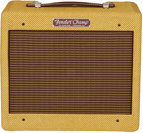 Fender 57 Custom Champ combo amplifier tweed finish with brown grille cloth