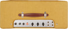 Fender '57 Custom Deluxe Combo tweed amplifier with control panel and leather handle