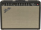 Fender 64 Custom Deluxe Reverb combo amplifier with dual channels and vintage cream tolex finish