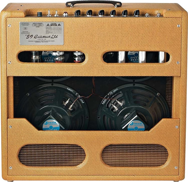 Fender 59 Bassman Ltd combo amplifier tweed finish dual 12-inch speakers