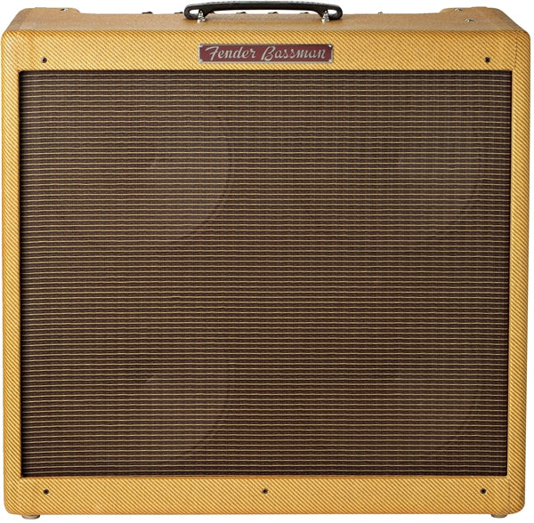 Fender 59 Bassman combo amplifier tweed finish with vintage-style speaker grille