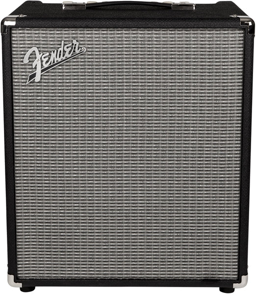 Fender Rumble 100 bass combo amplifier black with silver grille cloth