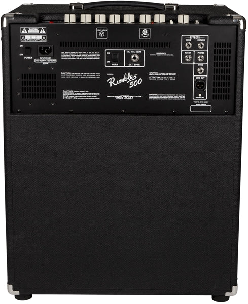 Fender Rumbles 500 bass combo amplifier black tolex with 1x15 speaker cabinet