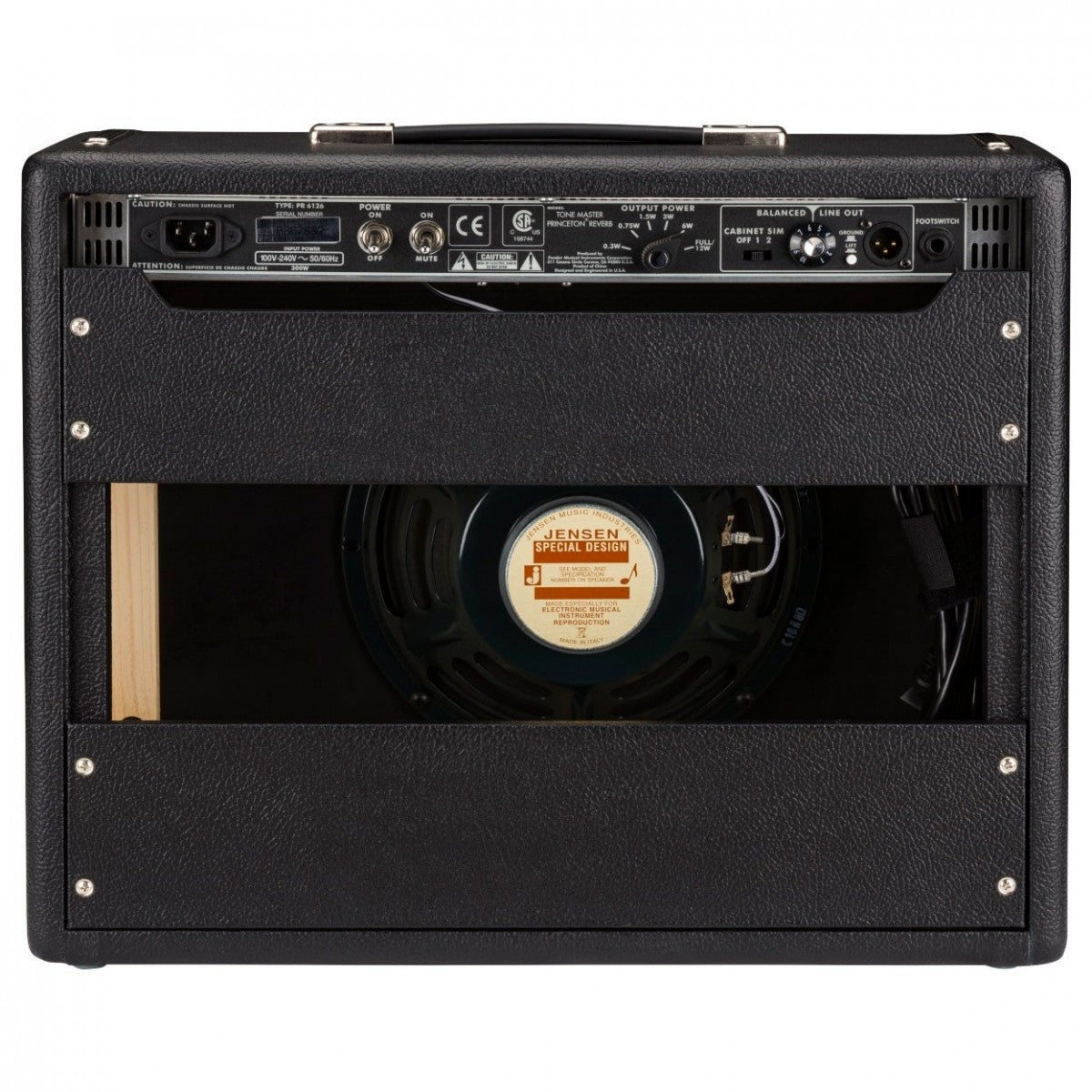 Fender Tone Master Princeton Reverb combo amplifier black with Jensen speaker