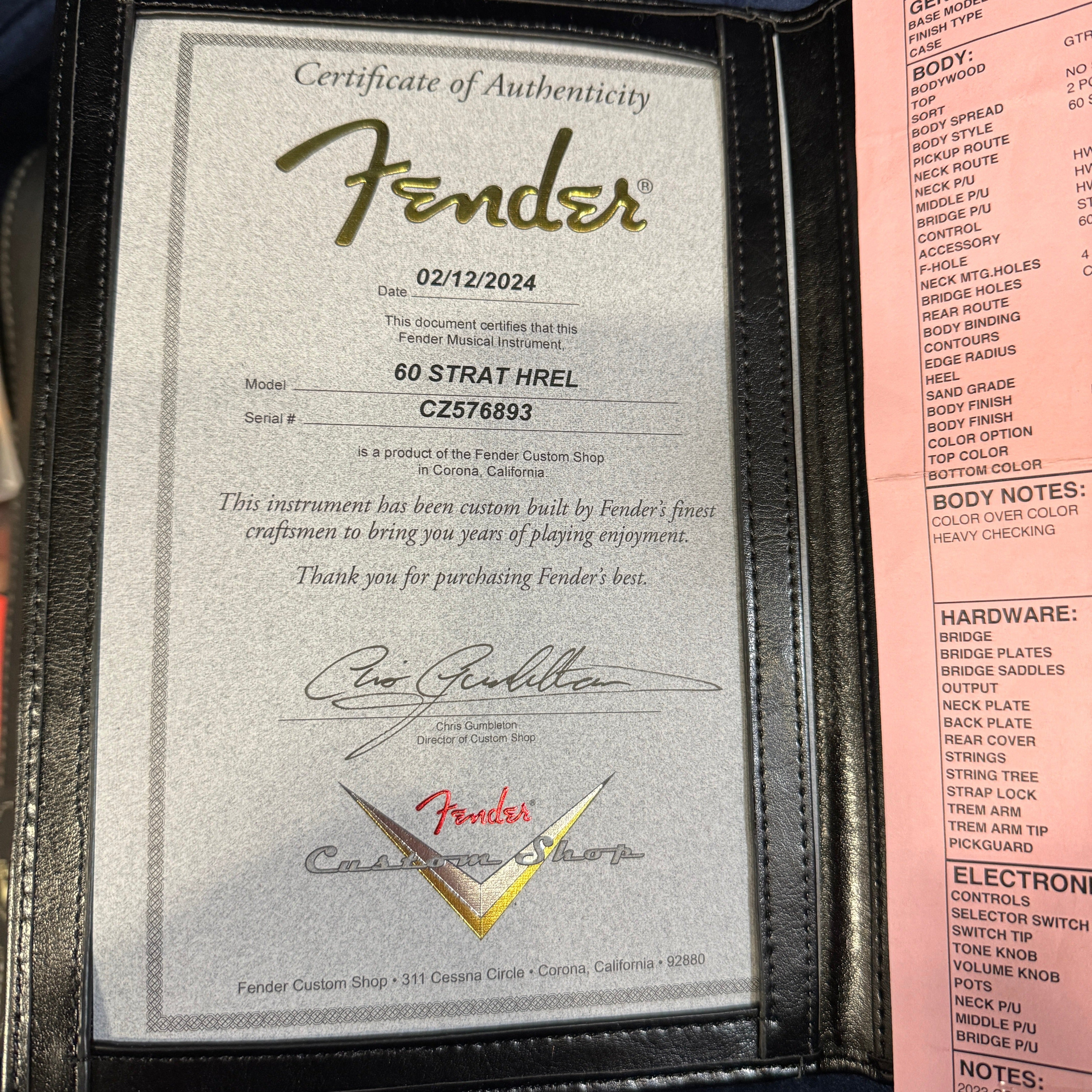 Fender Custom Shop 1960 Stratocaster heavy relic electric guitar Olympic White over 3-color sunburst with certificate of authenticity