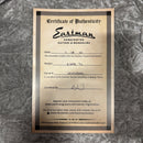 Eastman E20SS-TC handcrafted acoustic guitar sunburst finish Certificate of Authenticity document