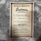 Eastman AC922CE acoustic guitar natural finish with certificate of authenticity