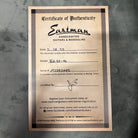 Eastman E6SS-K handcrafted electric guitar natural finish with certificate of authenticity
