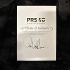 Paul Reed Smith Limited 40th Anniversary Custom semi-hollow electric guitar Charcoal Cherry Burst with signed certificate