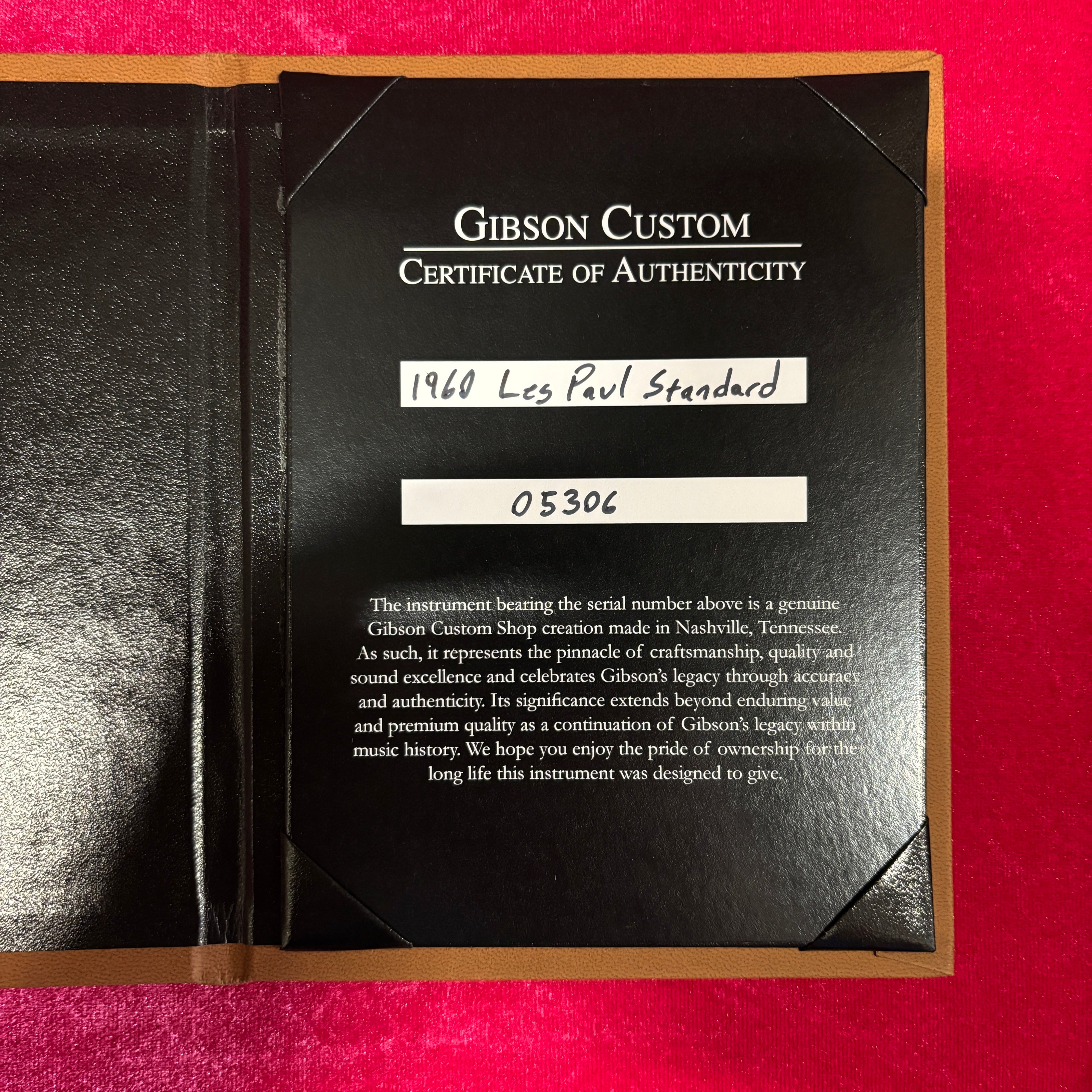 Gibson 1960 Les Paul Standard Reissue electric guitar Iced Tea Burst with Certificate of Authenticity