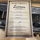 Eastman E22SSVSB sunburst semi-hollow body electric guitar with maple neck and certificate of authenticity