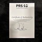 Paul Reed Smith 40th Anniversary Custom 24 Satin Limited Edition Cobalt Smokeburst electric guitar with Certificate of Authenticity