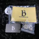 B3 SL Custom Deluxe natural electric guitar microfiber cleaning cloth and strap button accessories