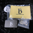B3 SL Custom Deluxe natural electric guitar microfiber cleaning cloth and strap button accessories