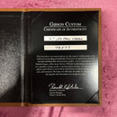 Gibson 1957 Les Paul Custom Reissue VOS Ebony pre-owned electric guitar with Certificate of Authenticity