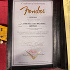 Fender Custom Shop Limited 1965 Telecaster Custom heavy relic electric guitar ocean turquoise over 3-color sunburst with certificate of authenticity