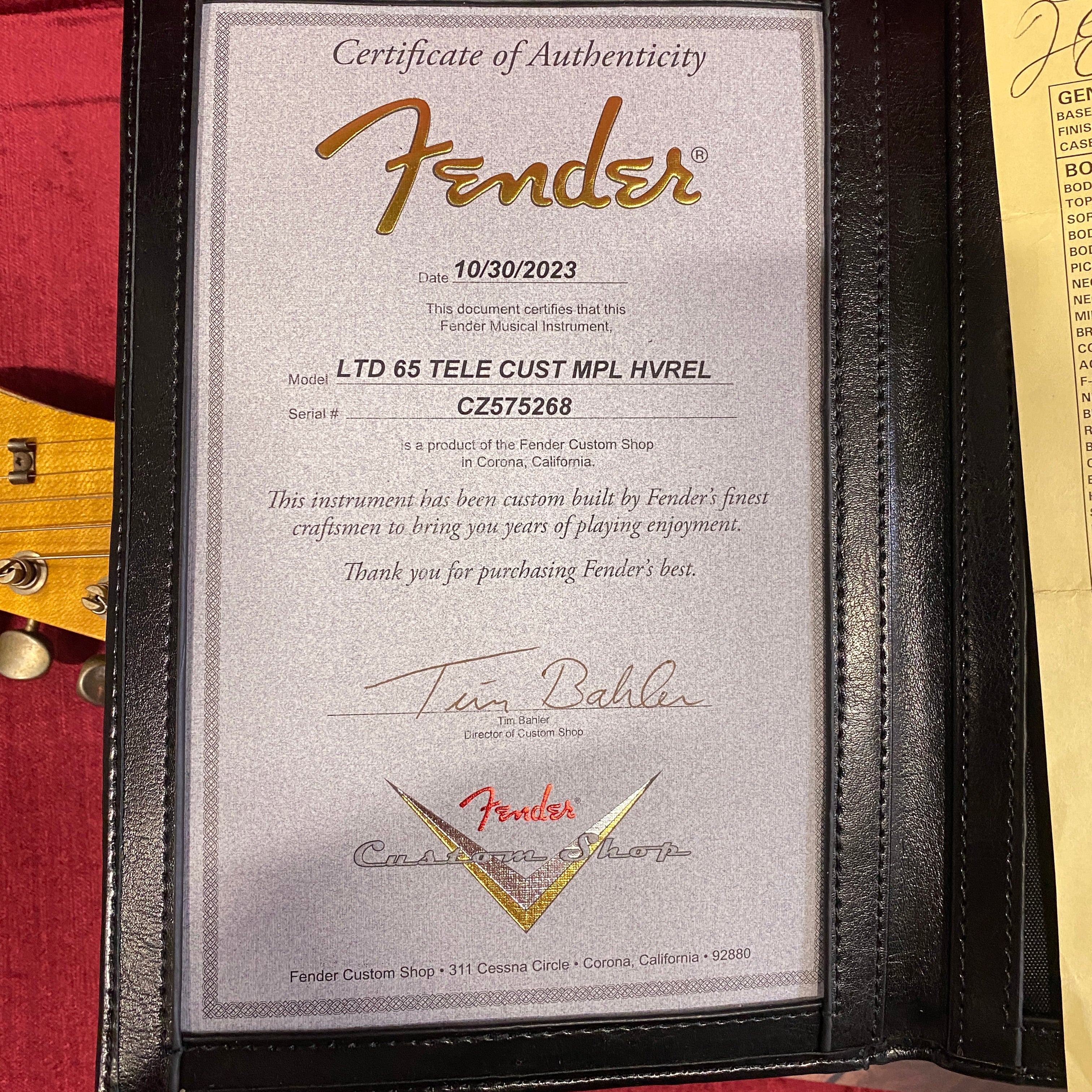 Fender Custom Shop Limited 1965 Telecaster Custom heavy relic electric guitar ocean turquoise over 3-color sunburst with certificate of authenticity
