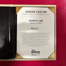 Gibson Custom Murphy Lab Heavy Aged Les Paul electric guitar double gold finish certificate of authenticity