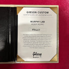 Gibson Custom Murphy Lab Heavy Aged Les Paul electric guitar double gold finish certificate of authenticity