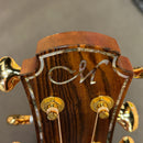 Maestro Private Collection Victoria pre-owned acoustic guitar natural finish with gold tuning machines and abalone binding