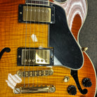 Gibson ES-346 semi-hollow electric guitar Gingerburst with dual humbucker pickups and gold hardware