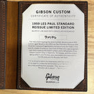 Gibson 1959 Les Paul Standard Reissue Murphy Lab electric guitar tri-burst with Brazilian rosewood fretboard certificate of authenticity