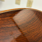 Santa Cruz OM Custom pre-owned acoustic guitar sunburst finish with wood grain detail