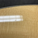 Gallagher GA72 pre-owned natural acoustic guitar with white binding and maple neck