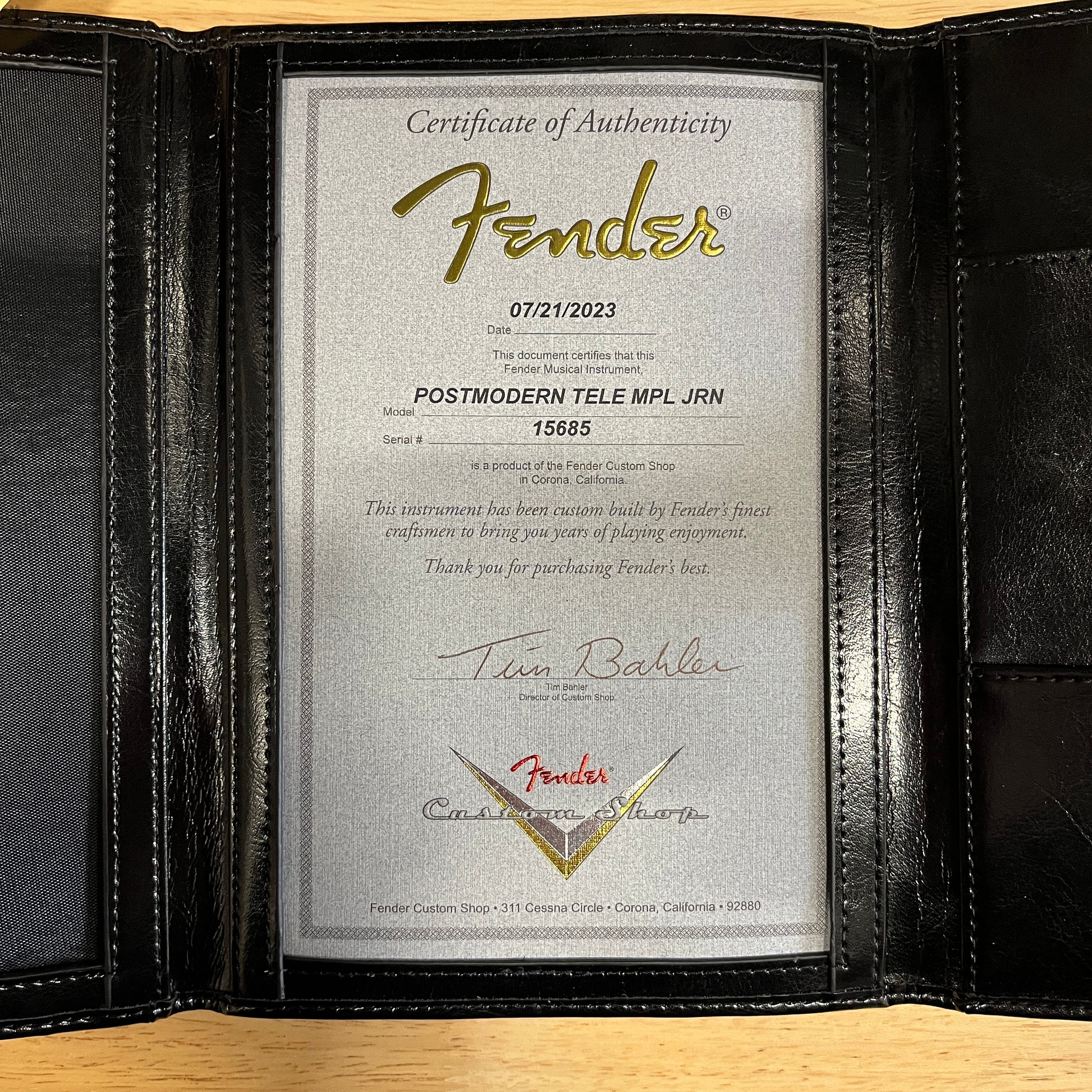 Fender Custom Shop Postmodern Telecaster Journeyman Relic electric guitar Faded Aged Candy Tangerine with certificate of authenticity