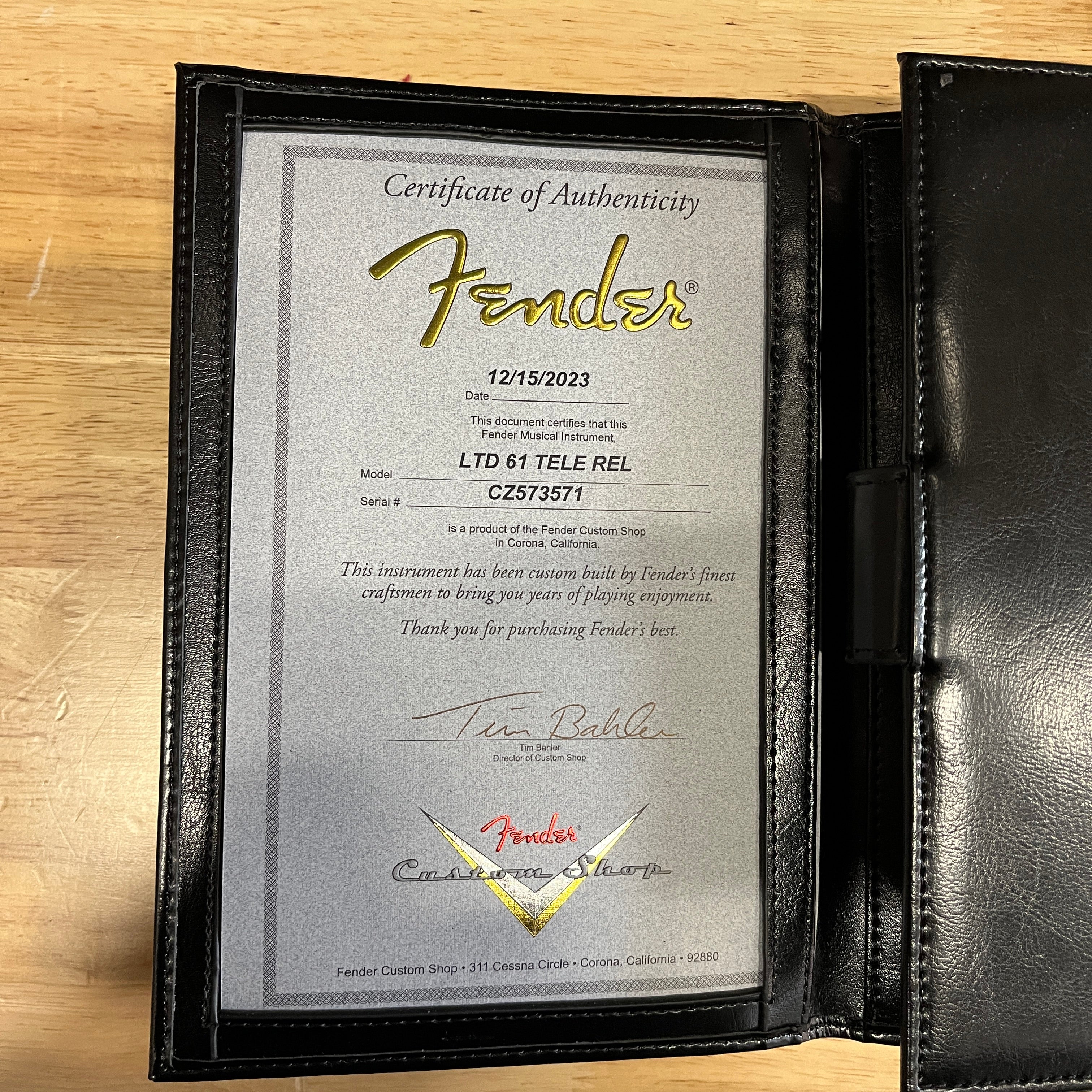 Fender Custom Shop Limited 1961 Telecaster Relic electric guitar Champagne Sparkle with Certificate of Authenticity