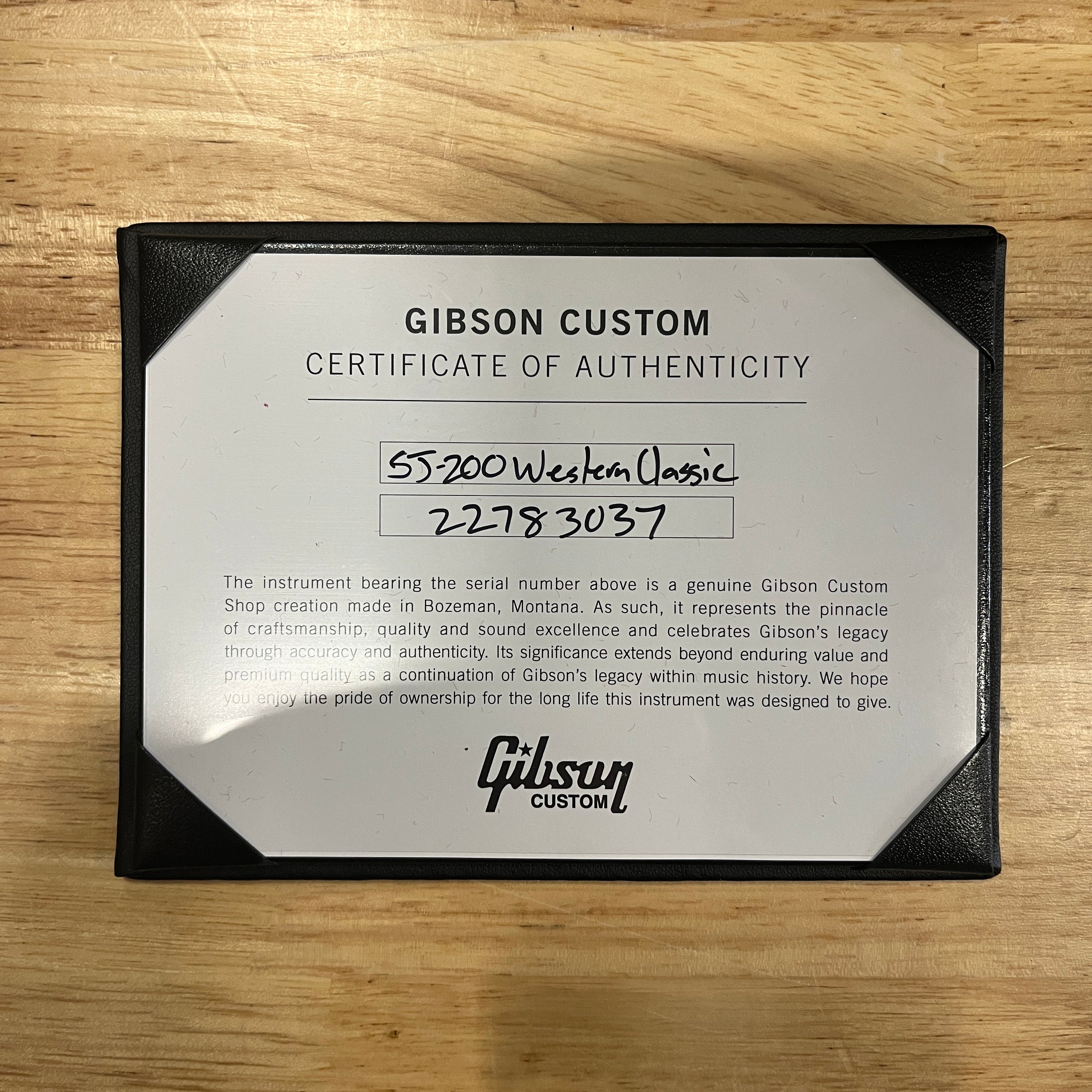 Gibson SJ200 Western Classic acoustic guitar Vintage Sunburst with Certificate of Authenticity